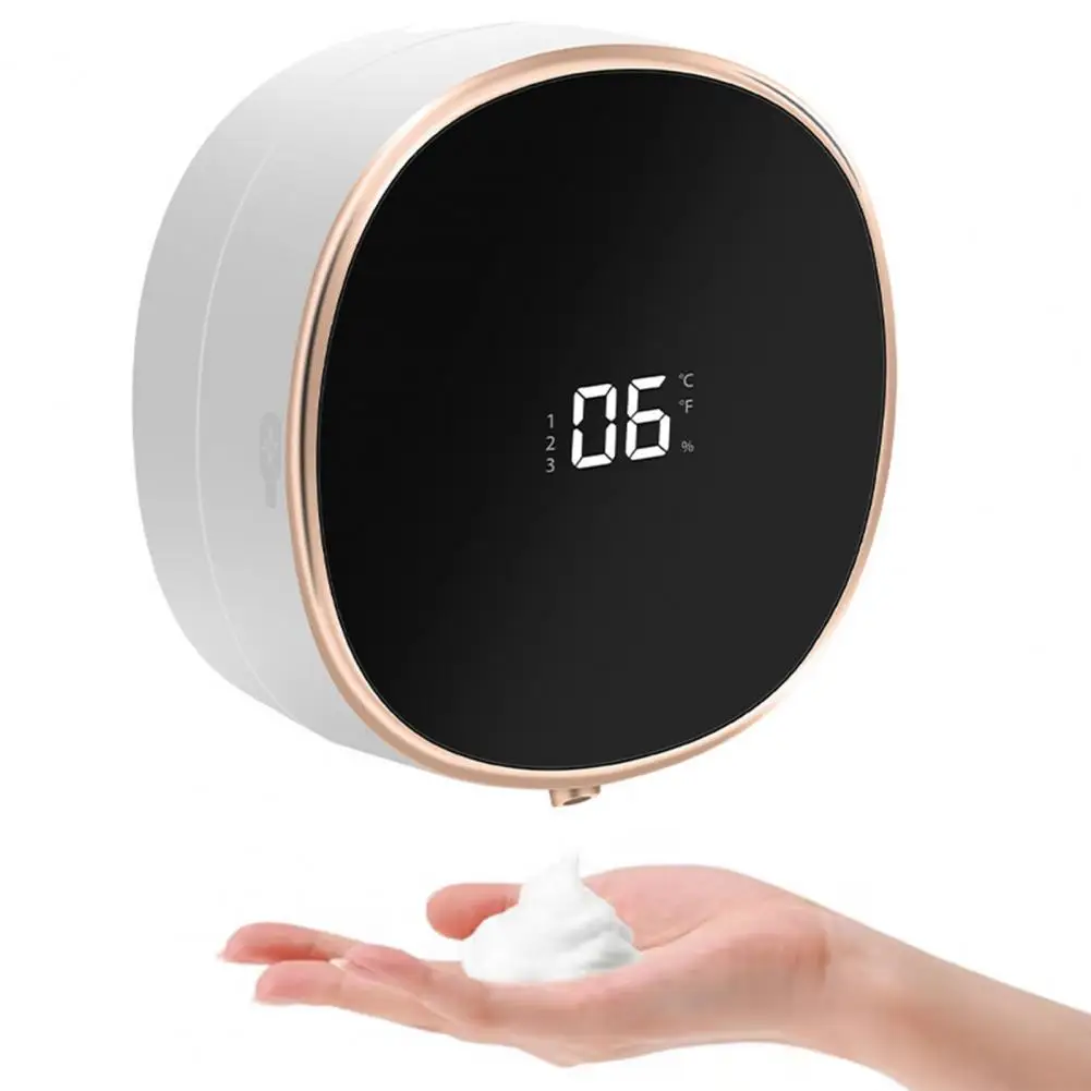 Home Bathroom Wall Soap Dispenser - Elektrischer Seifenspender mit Touch-Taste, berührungsloser elektrischer