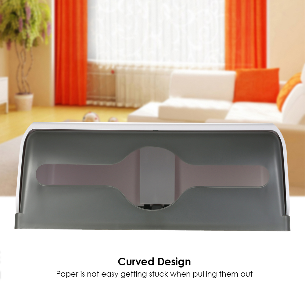 Home Bathroom Towel Dispenser - Abs Material rechteckige Wand Bad Taschentuch