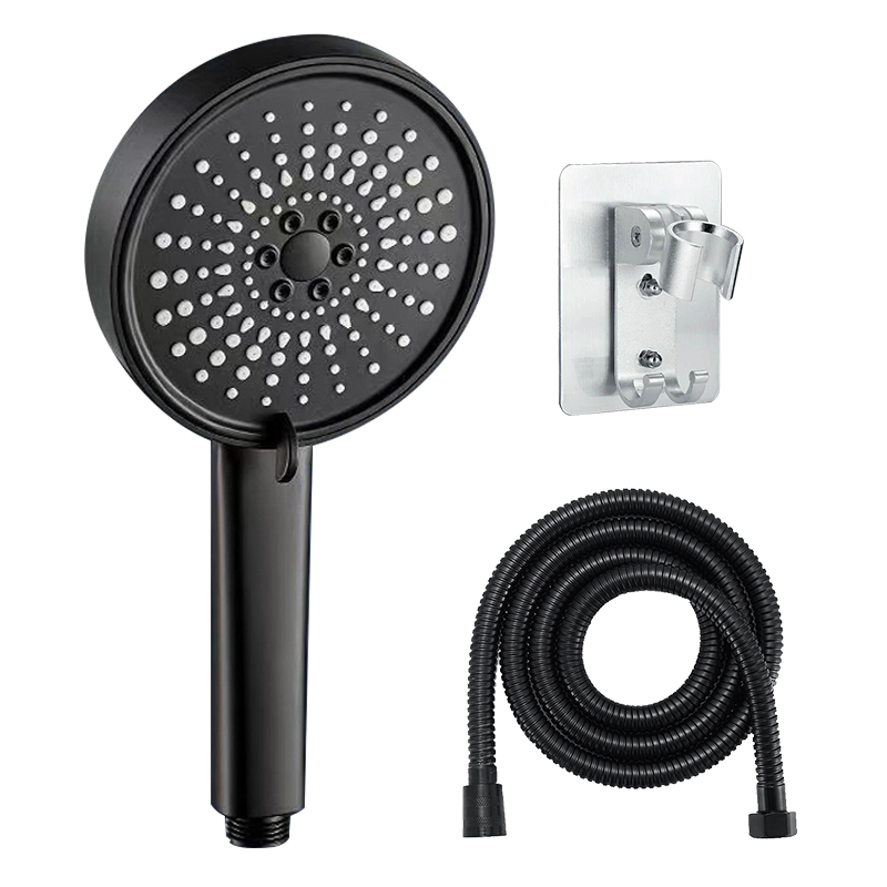 Home Bathroom Accessories - 5-Modus-Duschkopf-Duschkopf-Set, groß, rund, Hochdruck, tragbar, spart