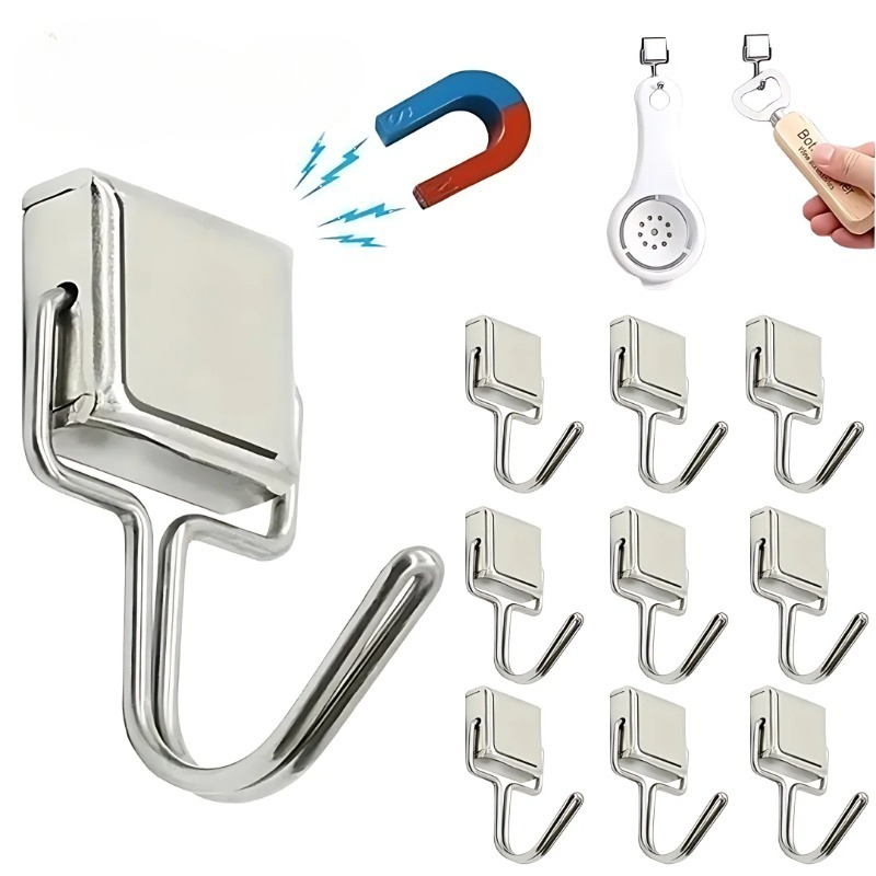 Home Bathroom Key - Starke magnetische Haken, Mehrzweck-Aufbewahrungshaken, für Zuhause,