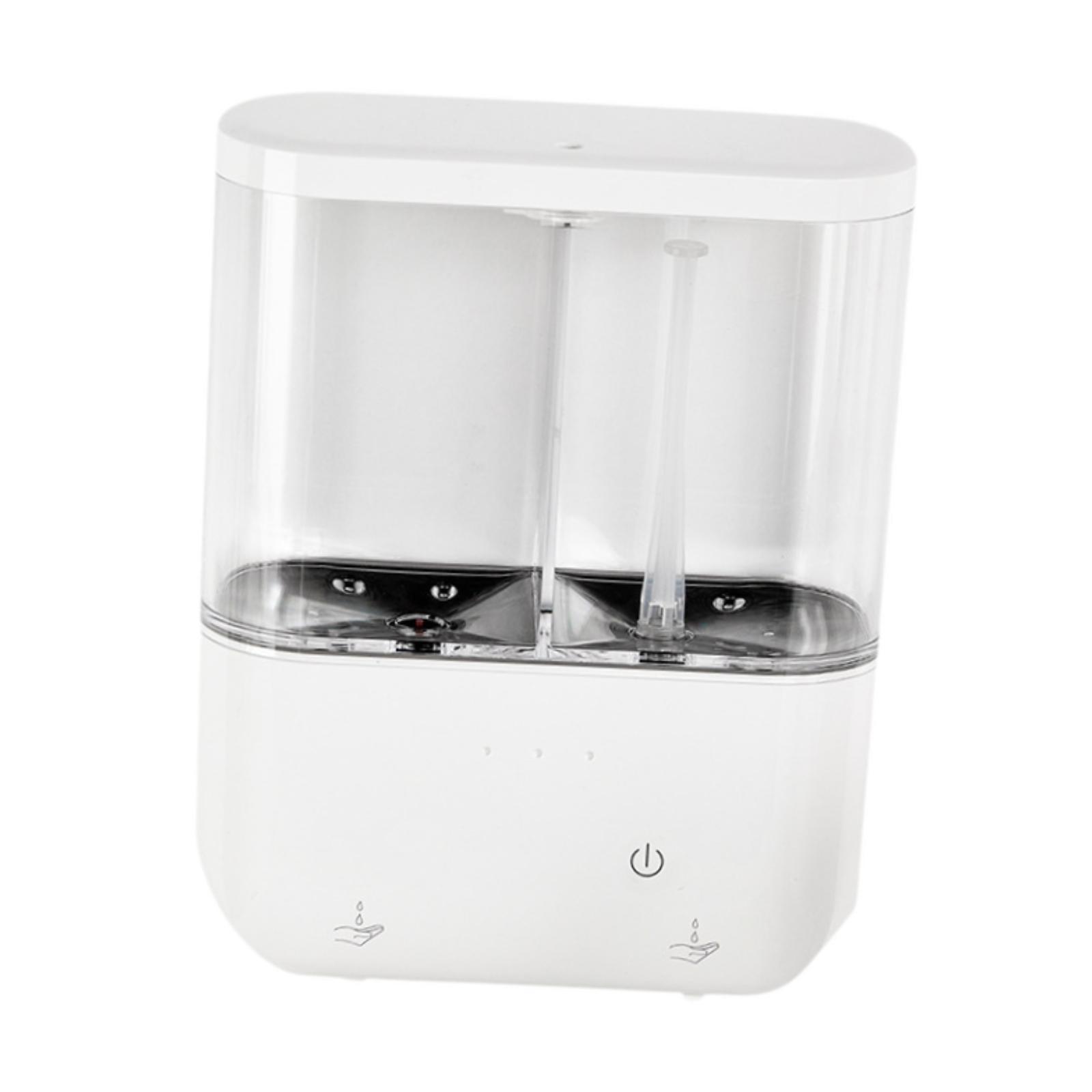 Home Bathroom Wall Soap Dispenser - Elektrischer Wandseifenspender, berührungsloser Flüssigseifenspender, Doppelkopf, ABS-Kunststoff,