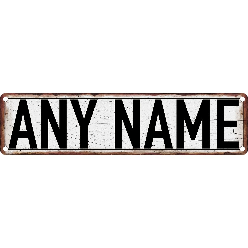 Home Bathroom Signs - 2D flaches, individuelles Straßenschild aus Aluminium