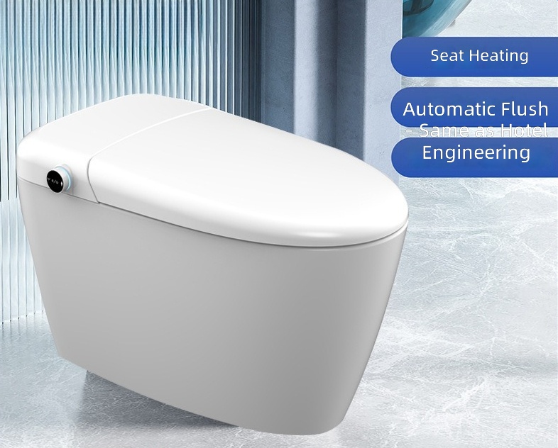 Home Bathroom Toilet - Beheizbarer Intelligenter Toilettensitz, Automatische Spülung, Spülung