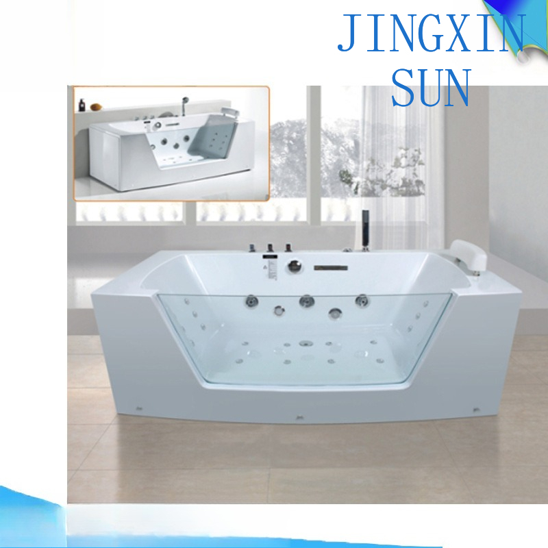 Home Bathroom Jacuzzi - Andy Badezimmer, einseitiges Glas-Jacuzzi, große extraweite