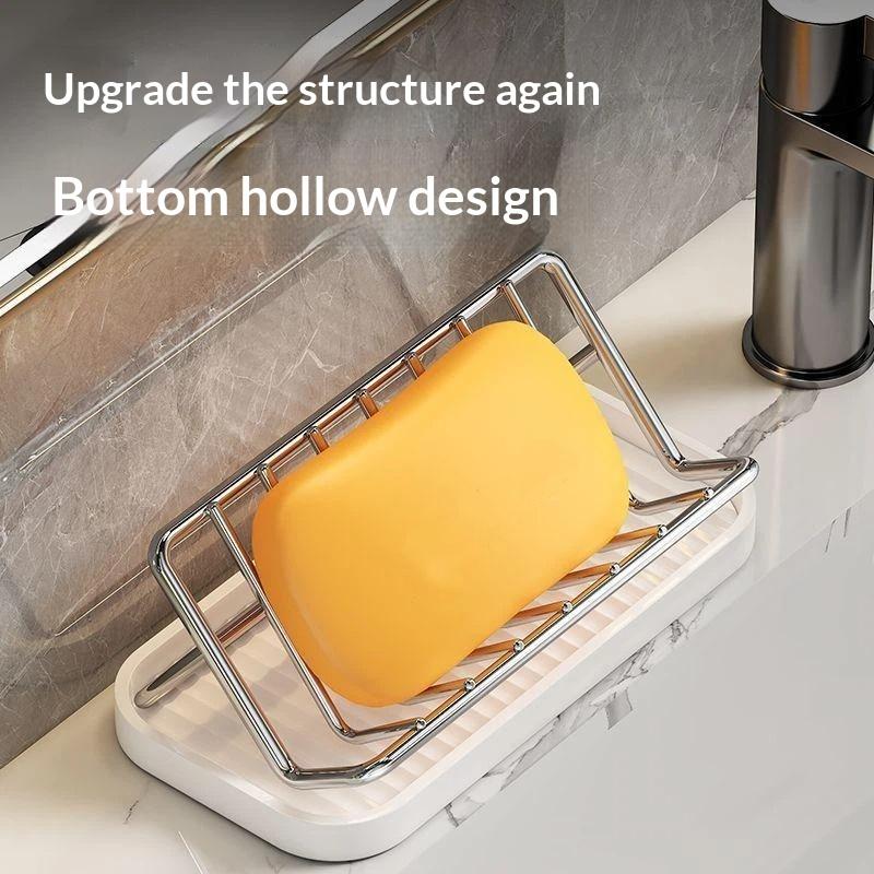 Jet Home Bathroom - Edelstahl-Seifenablage mit Schrägdachdesign für Badezimmer und