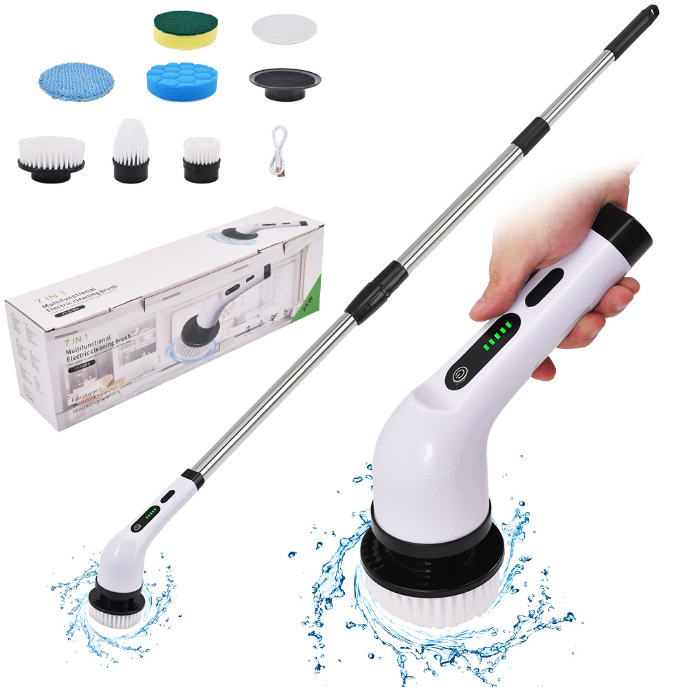 Home Bathroom Cleaning - Multifunktionale Elektrische Reinigungsbürste Badezimmer Elektrischer Spin-Schrubber