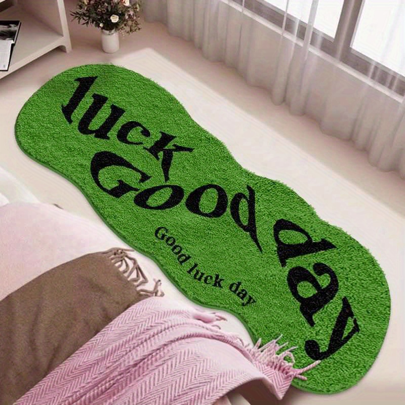 Home Goods Bathroom Decor - VIKAMA Grüner Teppich bringt Glück am