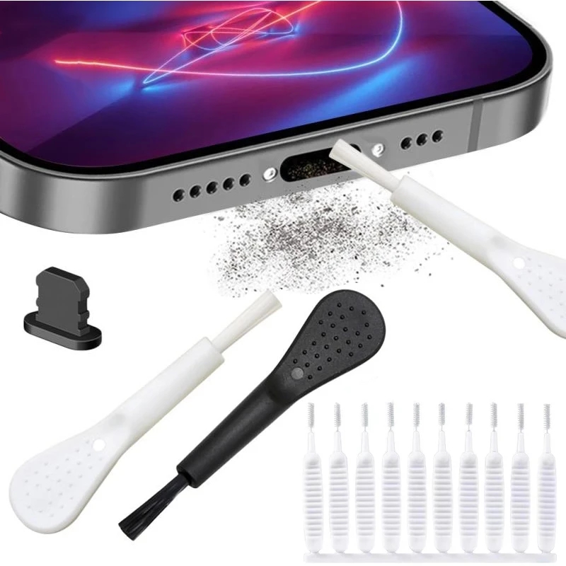 Home Bathroom Cleaning Kit - Handy-Ladeanschluss Staubstecker für IPhone 14 13
