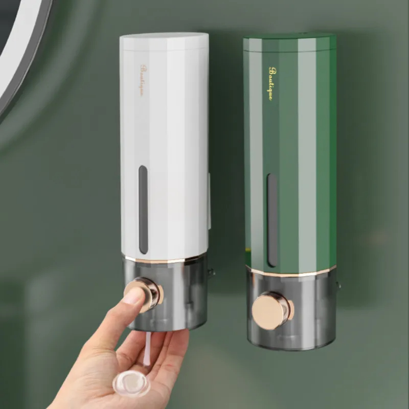 Home Bathroom Wall Soap Dispenser - Badezimmer-Flüssigseifenspender Händedesinfektionsmittel 450 ml manuelle Wandmontage