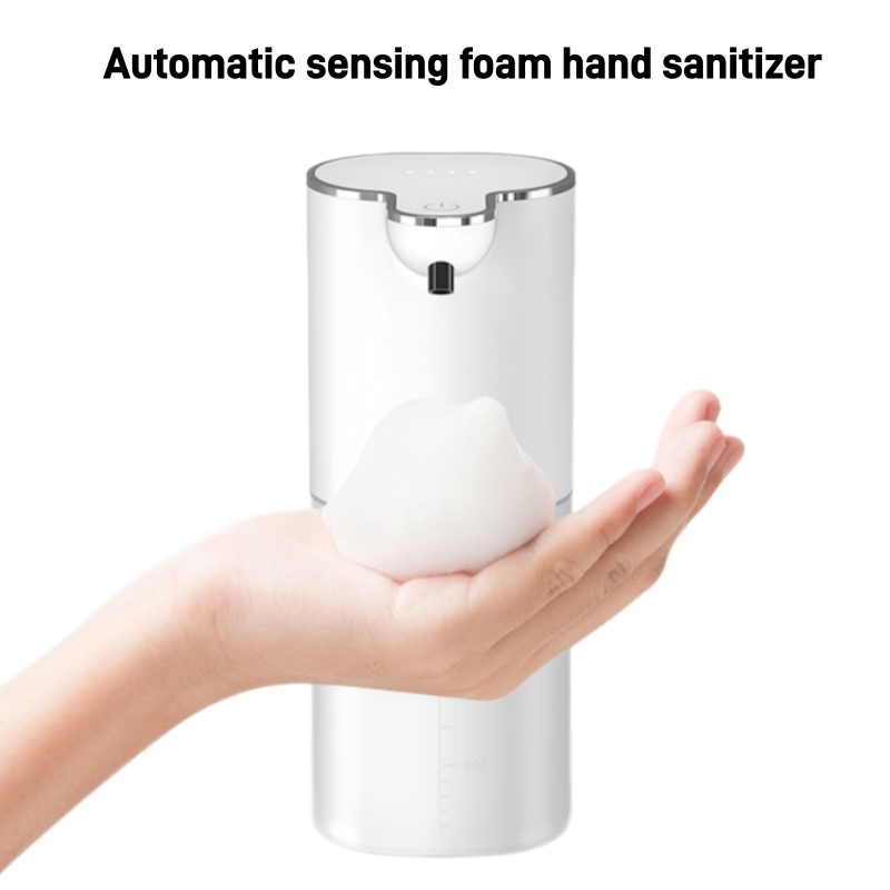 Home Bathroom Wall Soap Dispenser - Automatischer Schaumseifenspender, berührungslos, über USB wiederaufladbar,