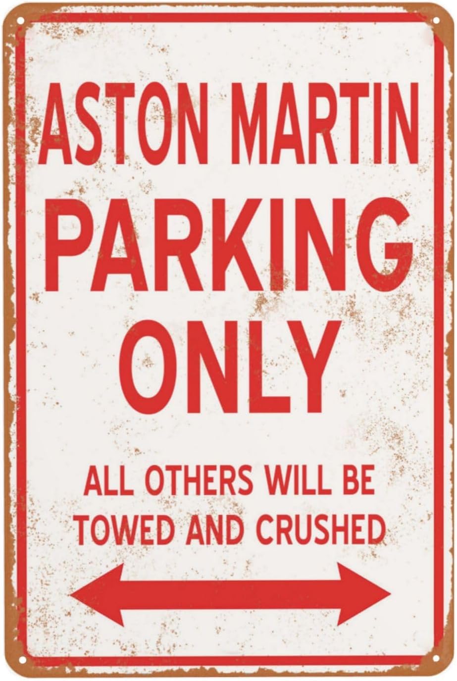 Home Bathroom Signs - Vintage-Metallschild „Aston Parking Only“, lustiges Deko-Poster,