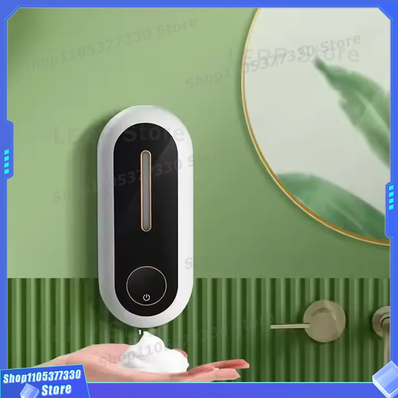 Home Bathroom Wall Soap Dispenser - Automatischer elektrischer Schaumseifenspender, intelligenter berührungsloser Sensor,