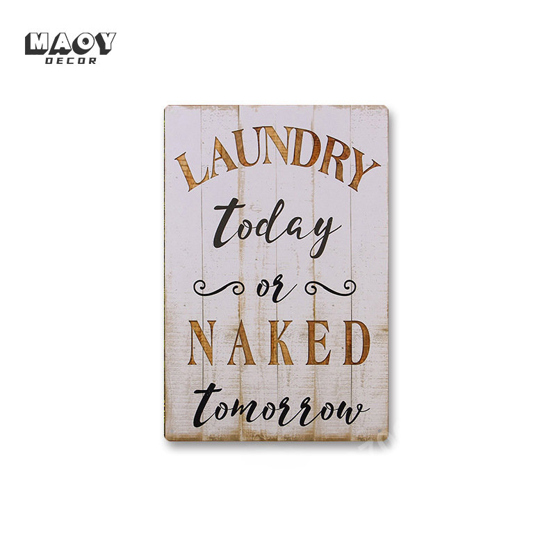 Slogan-Metallschild, Wäscherei – Home Bathroom Signs Bewertung und Preis