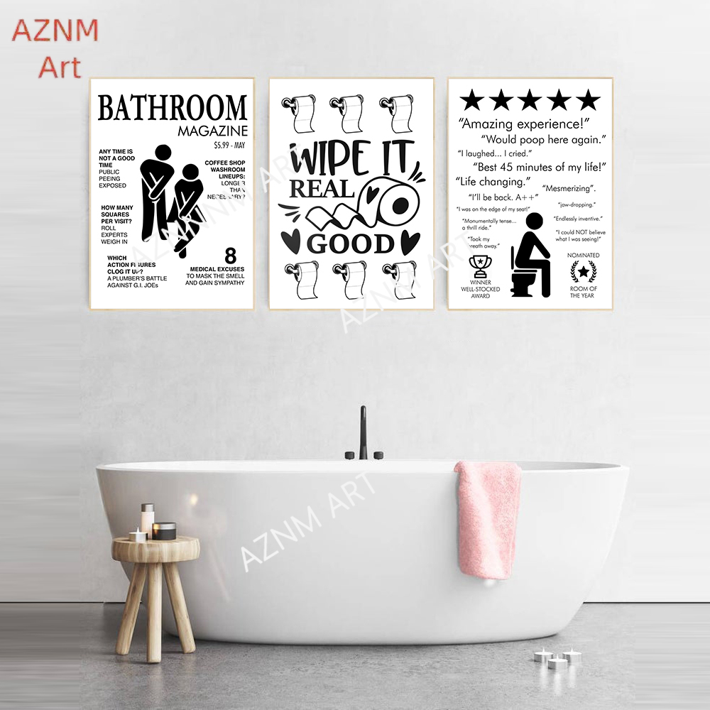 Wand Kunst Leinwand Malerei Lu – Home Bathroom Toilet Bewertung und Preis
