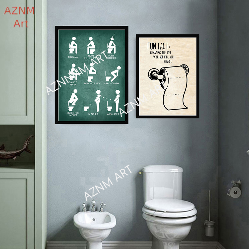 Wand Kunst Leinwand Malerei Lu – Home Bathroom Toilet Bewertung und Preis