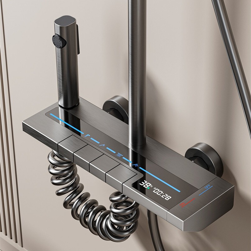 LED-Digital-Display-Duschset m – Home Bathroom Faucets Bewertung und Preis