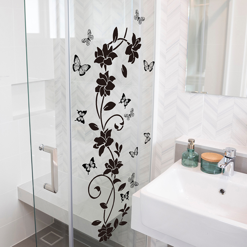 Schwarzer Blumen-Iris-Spiegel- – Jet Home Bathroom Bewertung und Preis