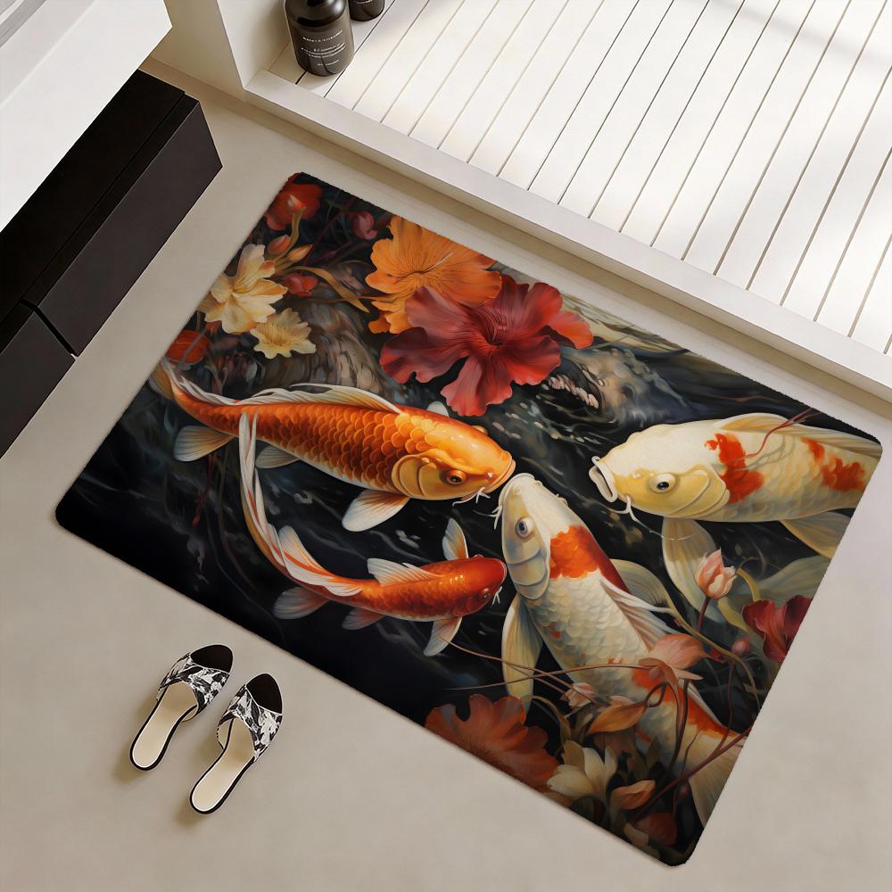 Koi-Fisch-Fußmatte, der Ihnen  – Home Goods Bathroom Decor Bewertung und Preis