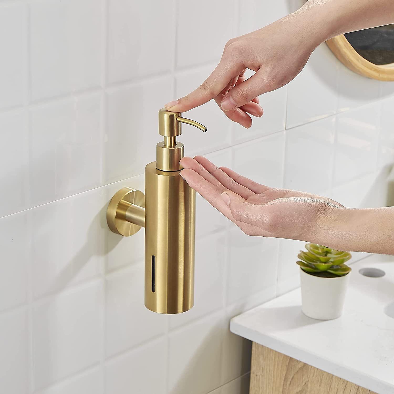 Einzelner 250ML Seifenspender  – Home Bathroom Wall Soap Dispenser Bewertung und Preis