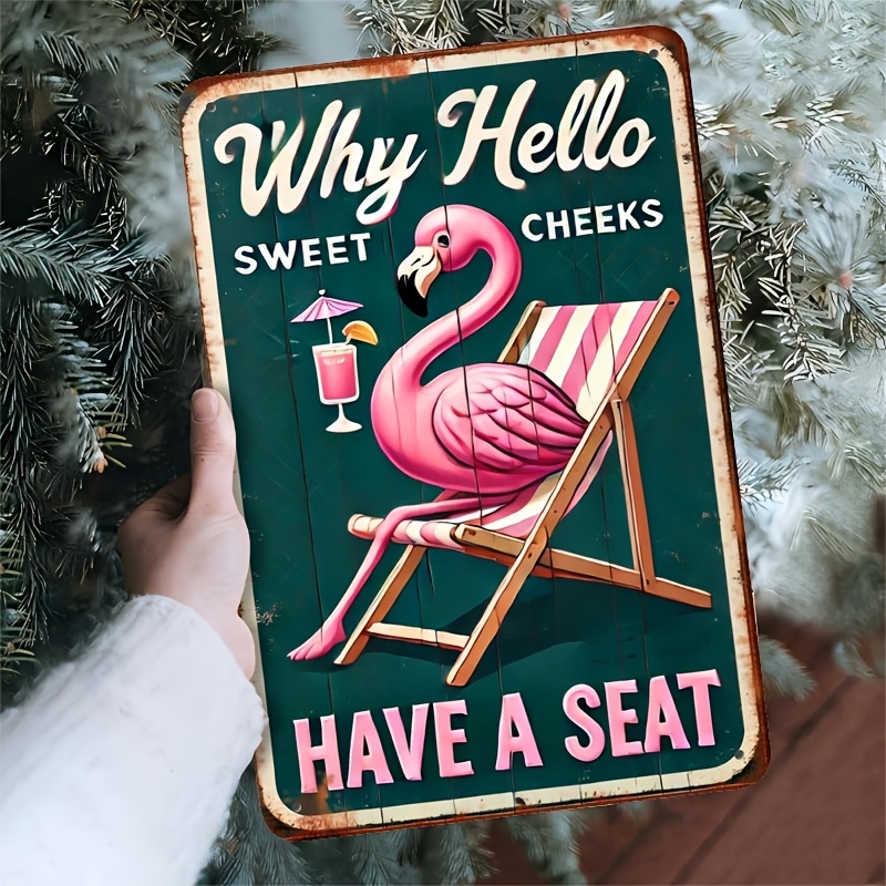 Raumdekoration Flamingo Metall – Home Bathroom Signs Bewertung und Preis
