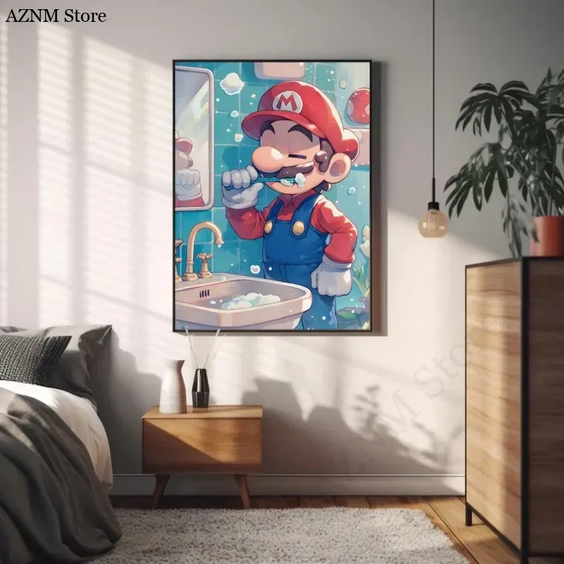 Lustiges Badezimmer-Cartoon-Vi – Home Bathroom Toilet Bewertung und Preis