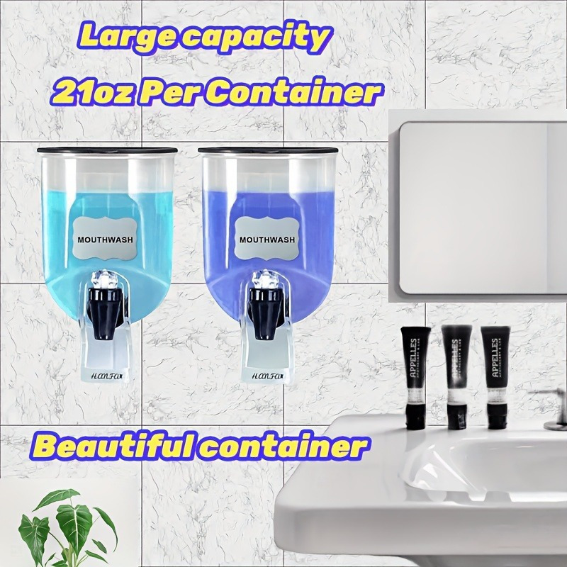 2 Stück 600ml Mundwasser-Spend – Home Bathroom Accessories Bewertung und Preis