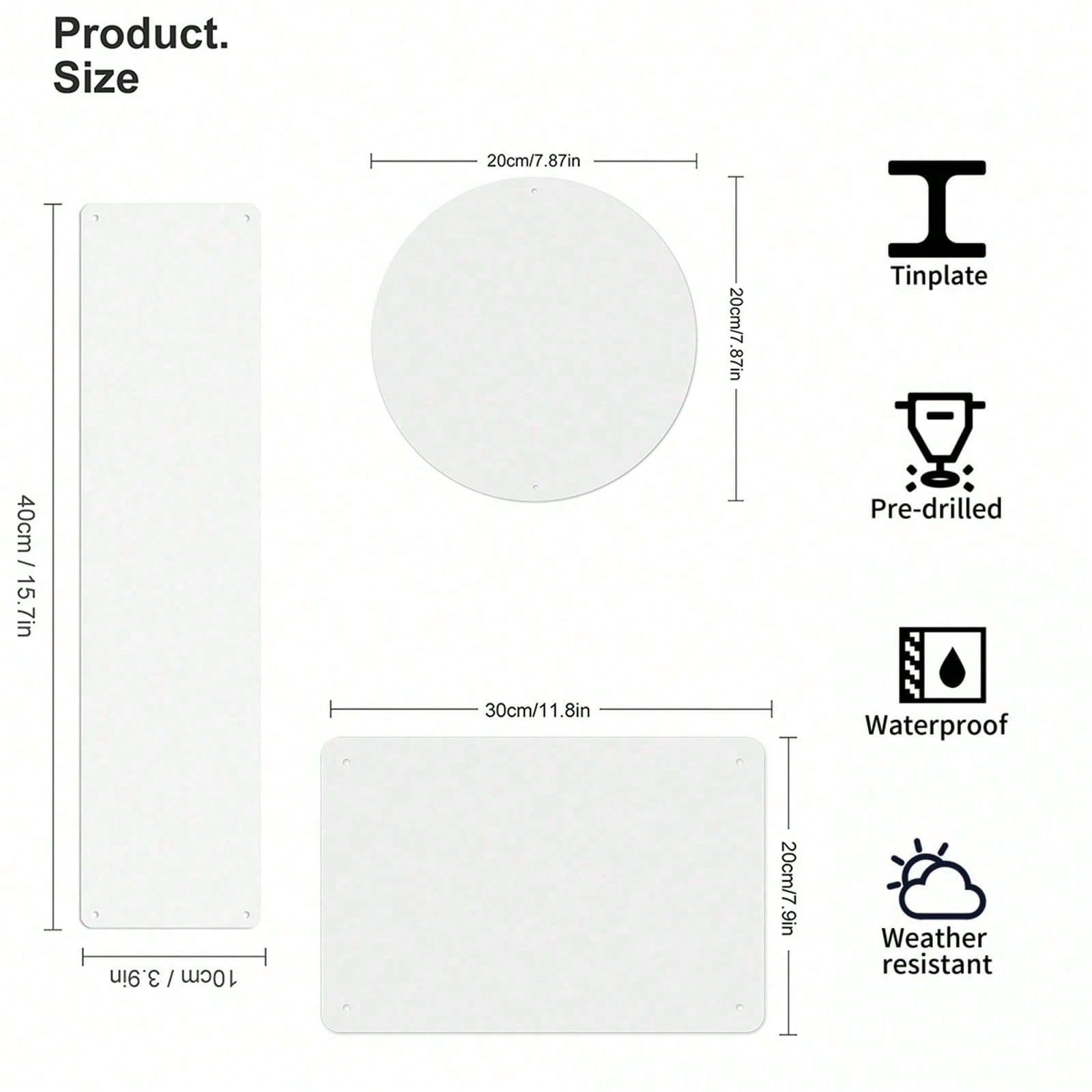 2D Flach – 2D-Plakette, 1 Vint – Home Bathroom Signs Bewertung und Preis