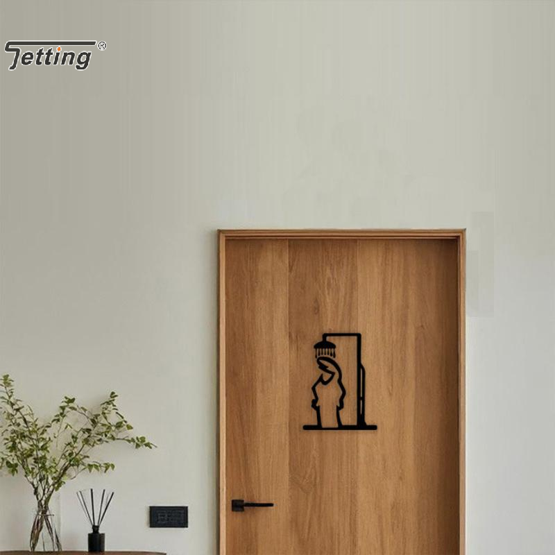Schwarze Duschfigur, Wanddekor – Jet Home Bathroom Bewertung und Preis