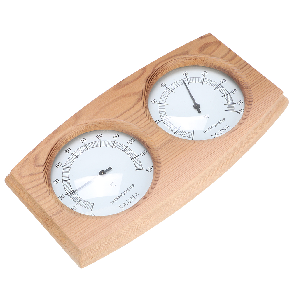 2-in-1 Holz Thermo-Hygrometer  – Home Bathroom Sauna Bewertung und Preis
