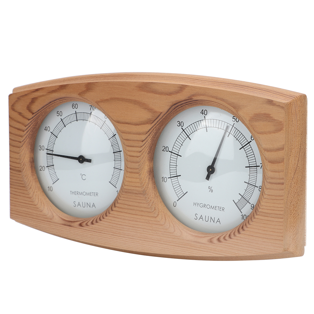 2-in-1 Holz Thermo-Hygrometer  – Home Bathroom Sauna Bewertung und Preis