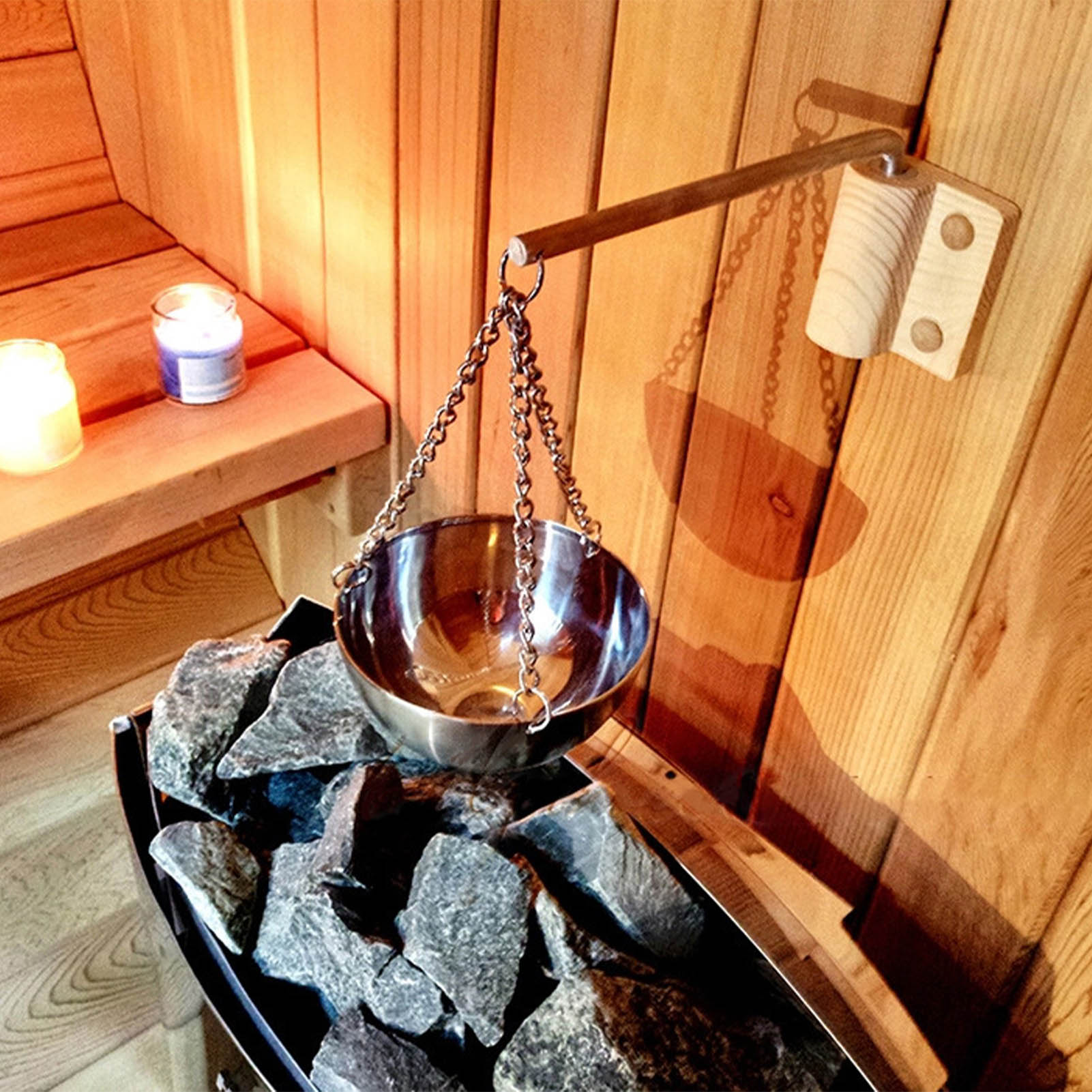 Edelstahl Sauna Schüssel Aroma – Home Bathroom Sauna Bewertung und Preis