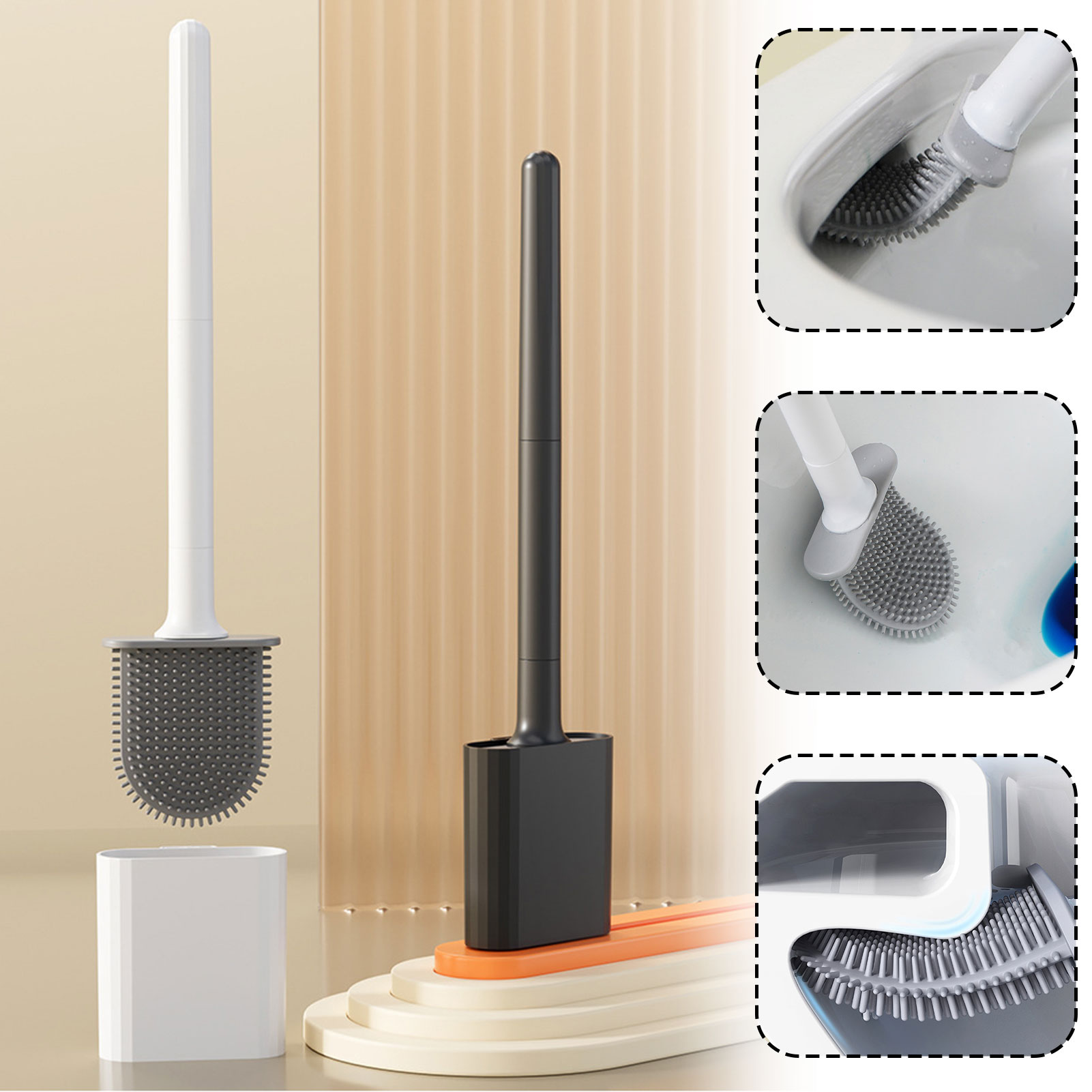 Silikon Wc Pinsel Mit Halter W – Toilet Brush Holder Bewertung und Preis