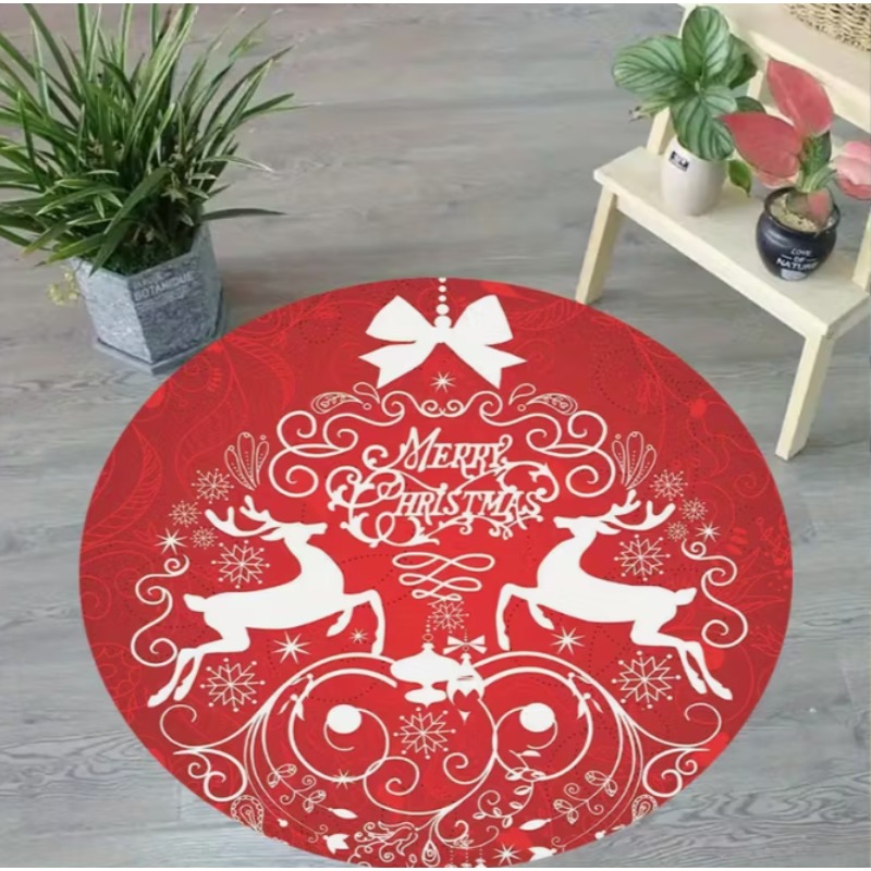 Teppich mit Weihnachtsmotiv, W – Home Goods Bathroom Decor Bewertung und Preis