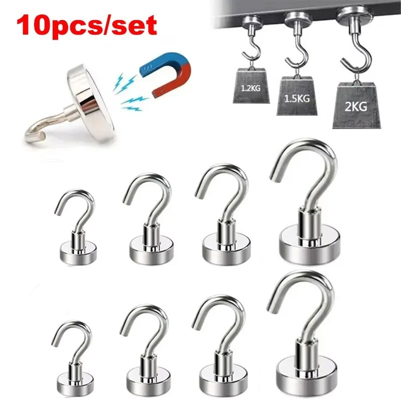 10PCS Starke Magnet Haken Mehr – Home Bathroom Key Bewertung und Preis