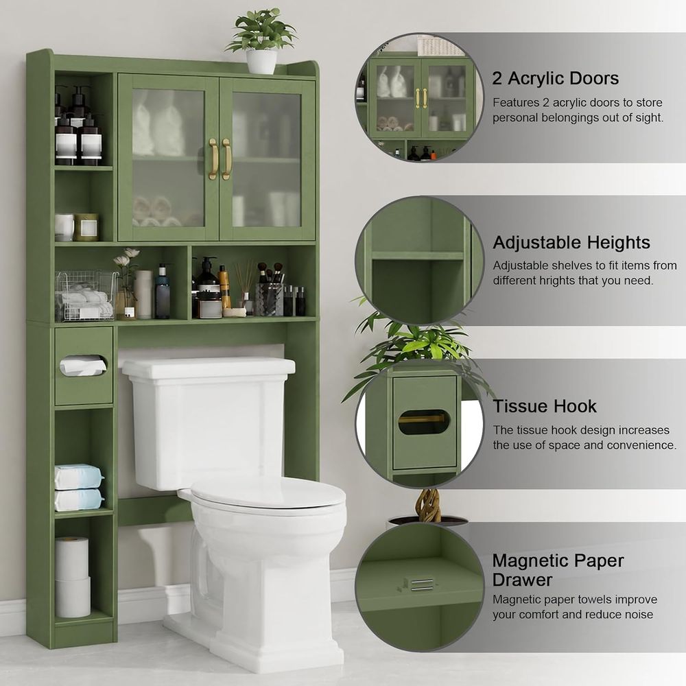Platzsparender Acryl-Aufbewahr – Home Bathroom Toilet Bewertung und Preis