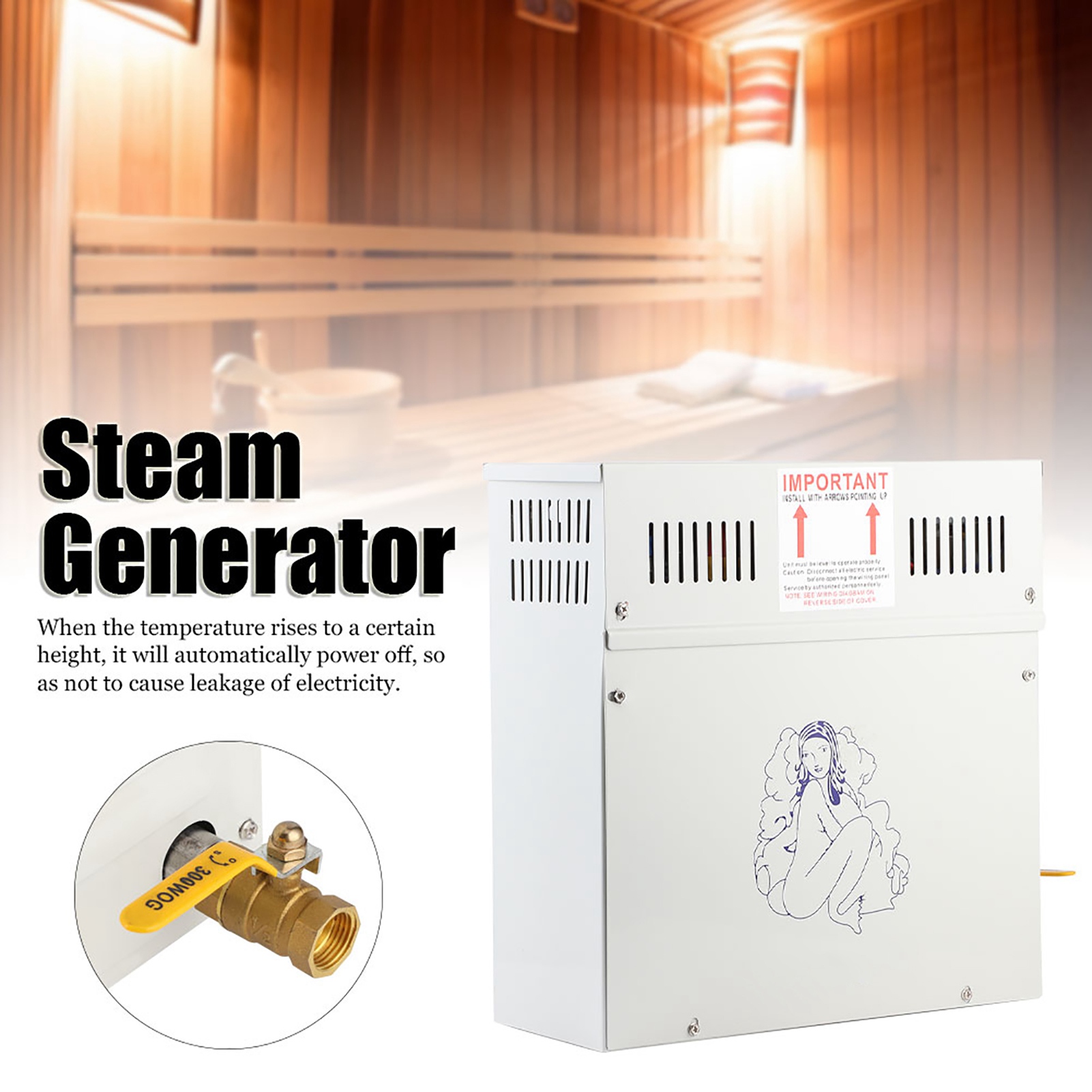 4,5KW 220V Dampfgenerator Dusc – Home Bathroom Sauna Bewertung und Preis