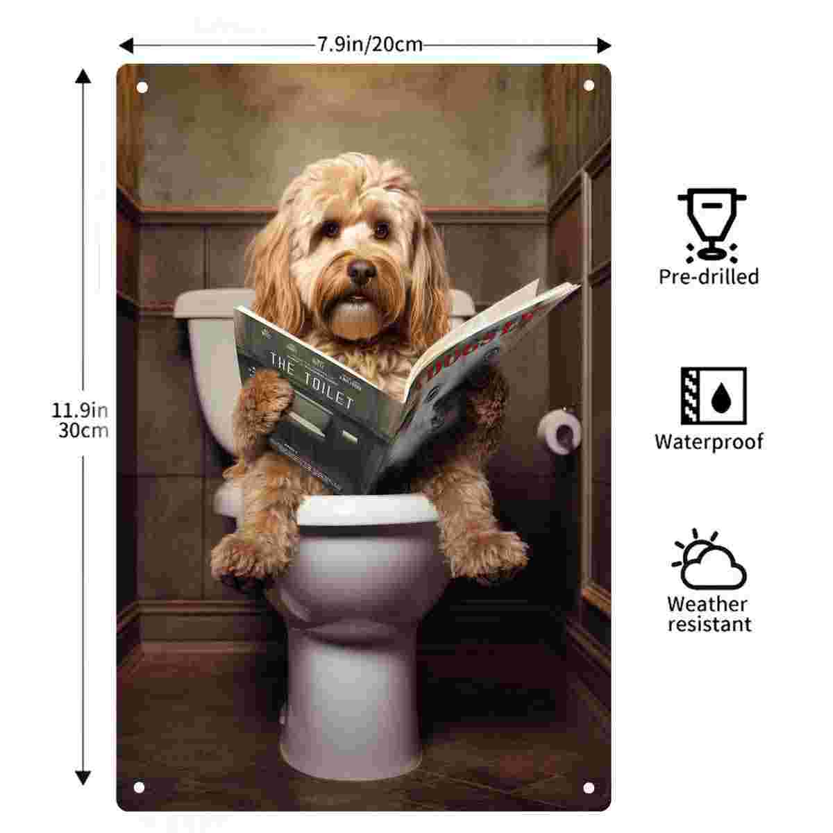 2D FLAT 1 Stück Metall-Wandsch – Home Bathroom Signs Bewertung und Preis