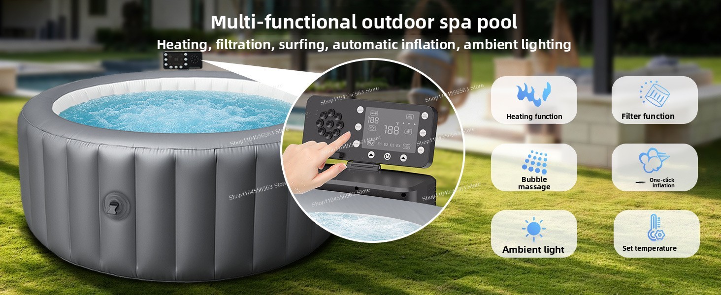 Aufblasbarer SPA-Pool Aufblasb – Home Bathroom Jacuzzi Bewertung und Preis